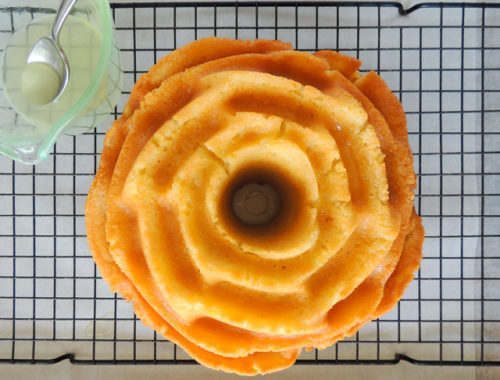 Lemon Bliss Cake with Hibiscus Icing